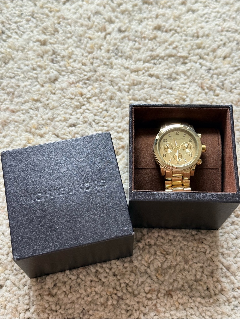 Michael Kors Watch Runway MK5055 Gold Tone